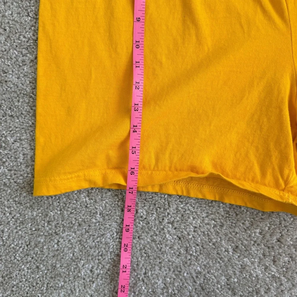 Vintage Russell Athletic Shorts Mens 2XL Yellow Jersey Sweat Athletic Gym USA